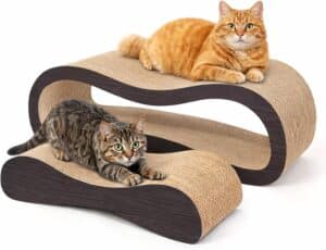  2 in 1 Cat Scratcher Cardboard Lounge Bed