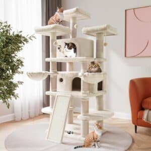 SHA CERLIN 68 Inches Multi-Level Large Cat Tree