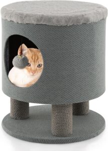 Tangkula Cat Condo Stool for Indoor Cats, Pet House