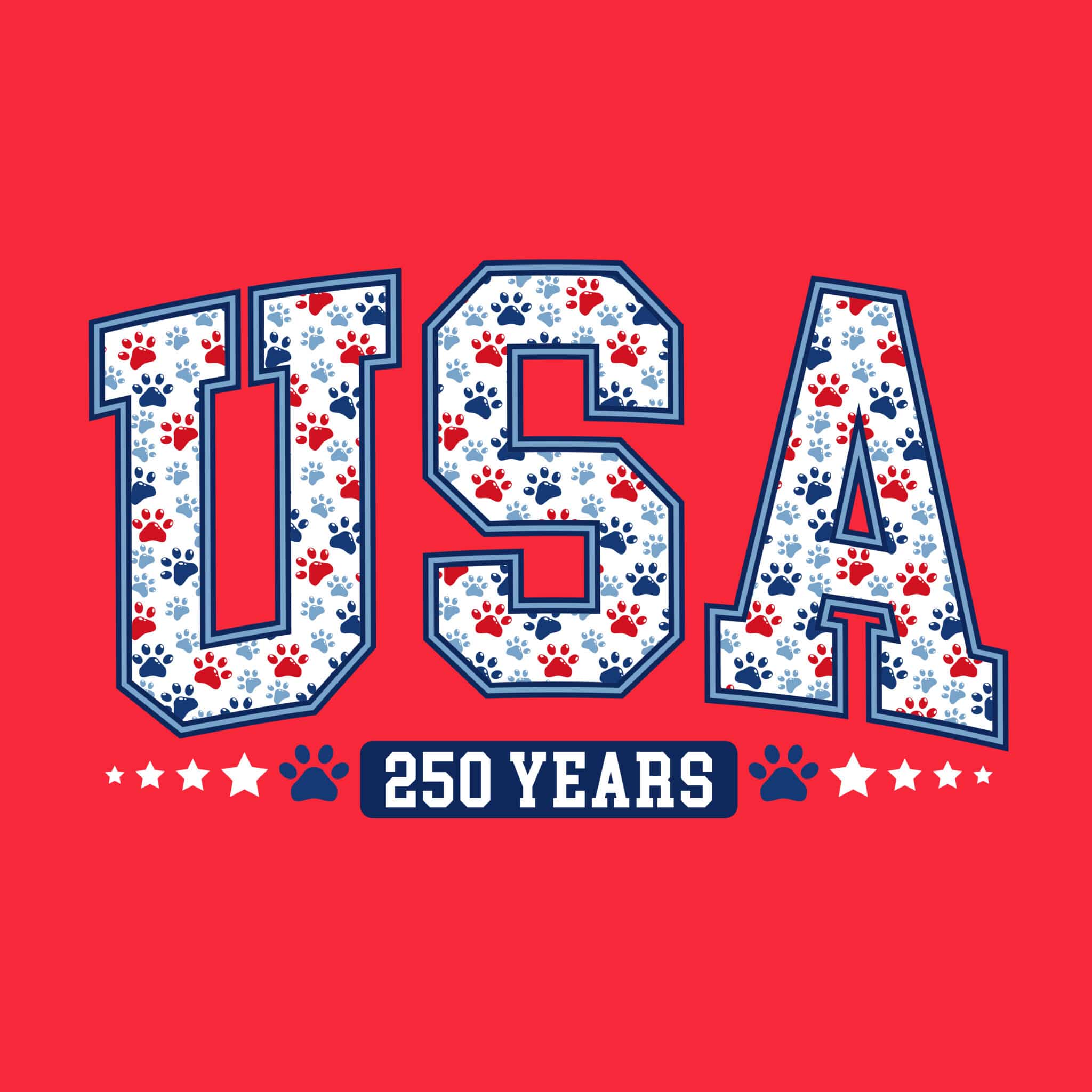 Fund 30 Meals for $16.00 and Get A Free - USA 250 Years Standard Tee Red - Image 2