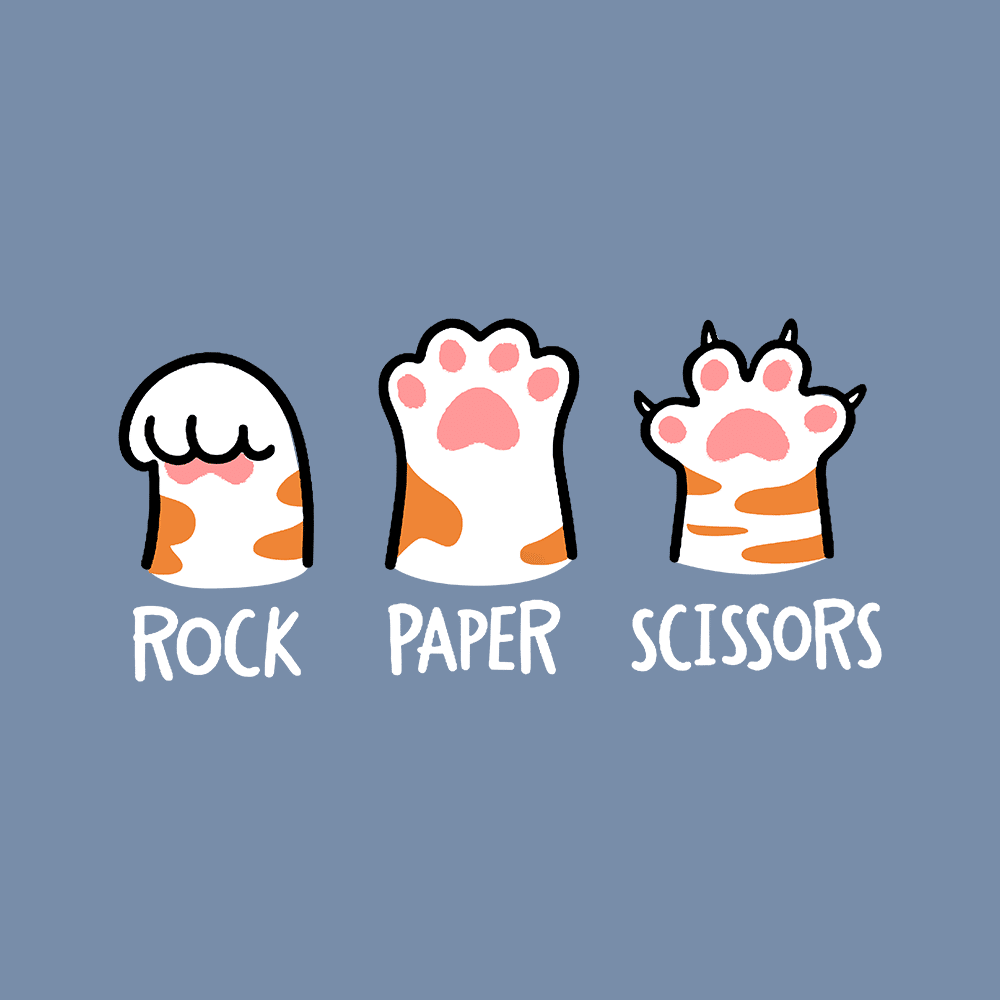 Comfort Colors Rock Paper Scissors Kitty Premium Sweatshirt - Blue Jean - Image 2