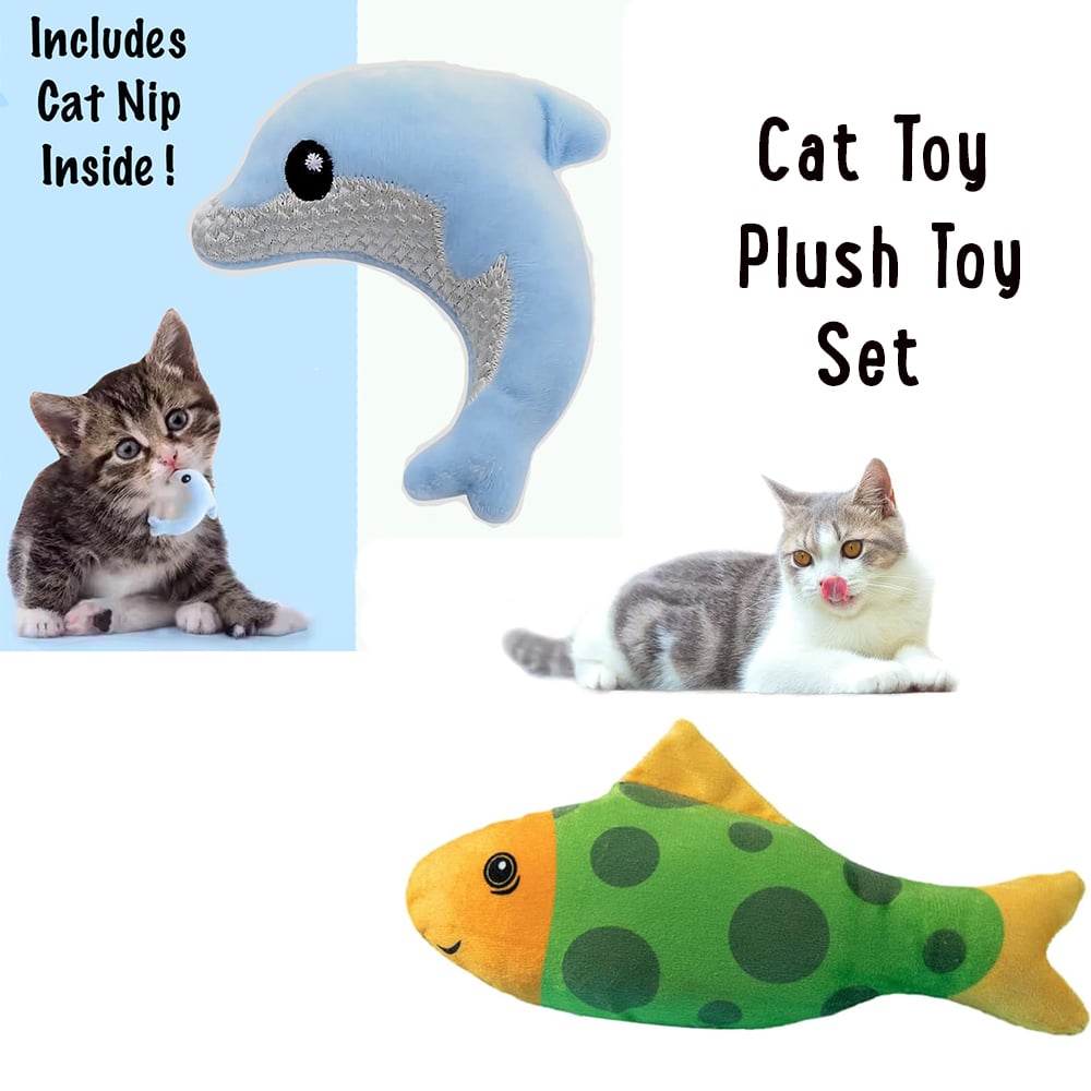 Fund 3 Meals for $3 and Get Bubbles the Catnip Fish and Splash the Catnip Dolphin