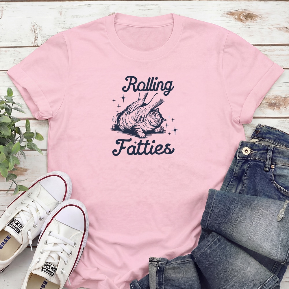 Rollie Fatties Standard Tee Light Pink