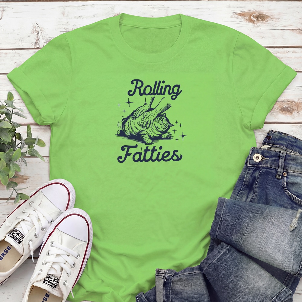 Rollie Fatties Standard Tee Lime Green