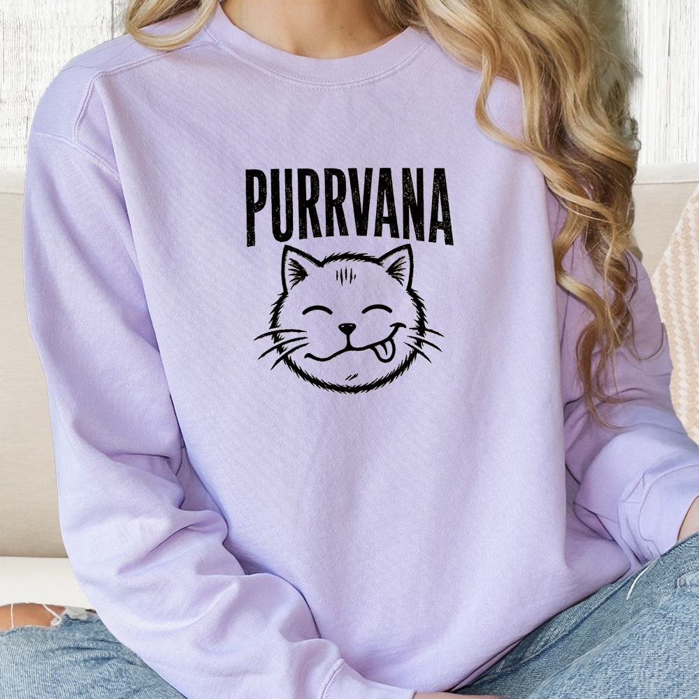 Comfort Colors Purrvana Premium Sweatshirt - Orchid