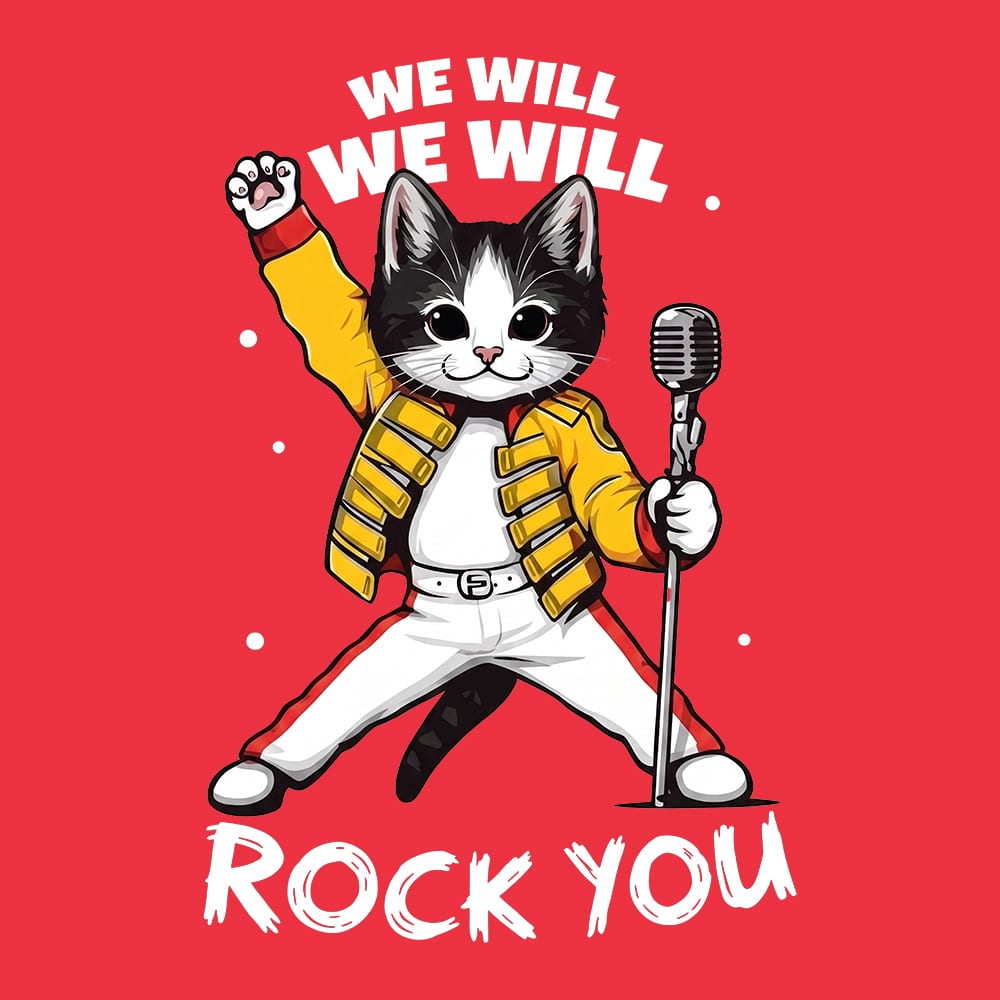 We Will Rock You Standard Tee Red - Image 2