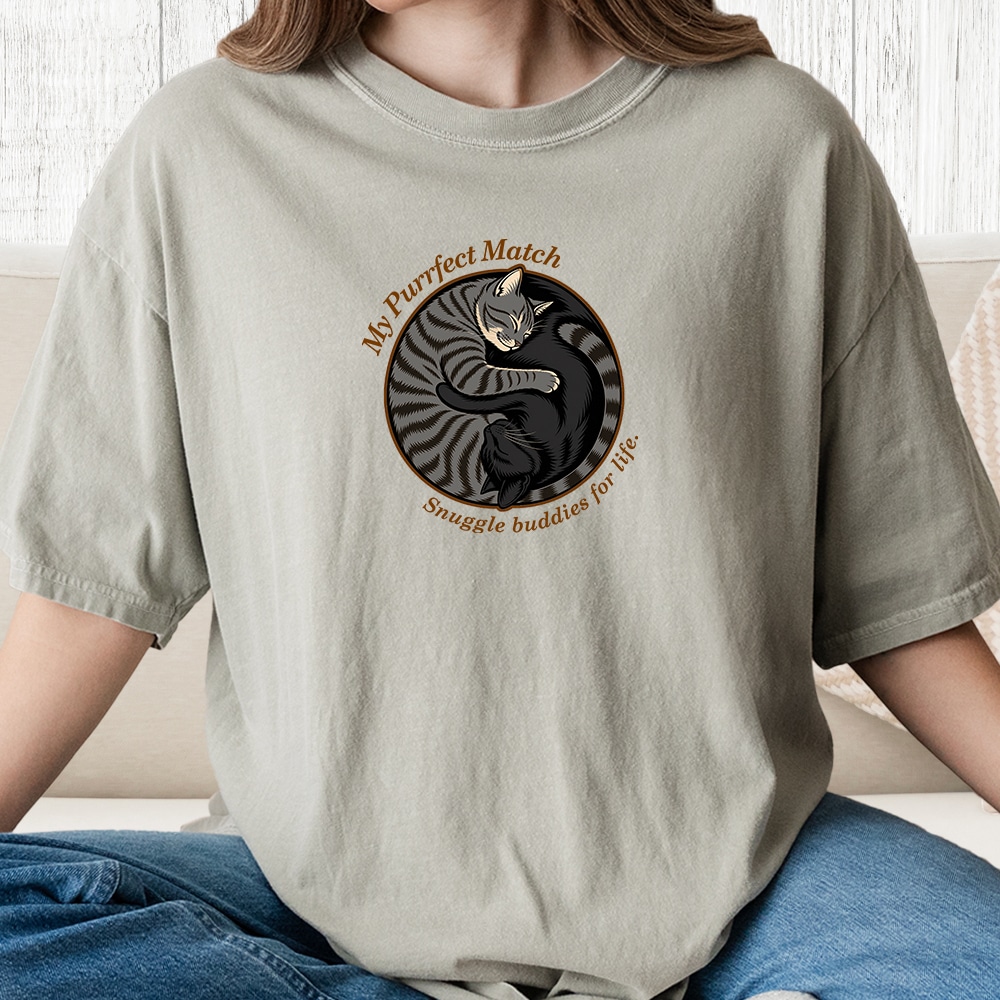 Comfort Colors Purrfect Match Vintage Washed Tee - Sandstone