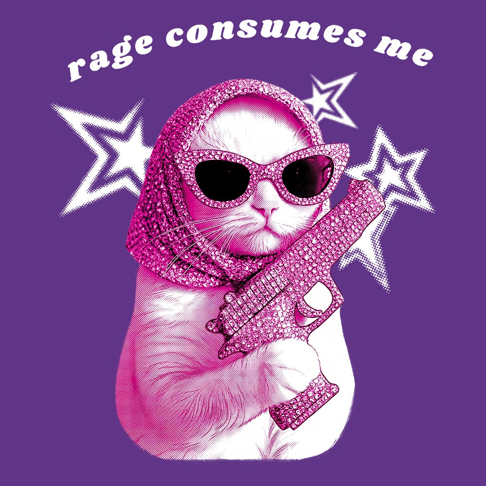 Rage Consumes Me Standard Tee Purple - Image 2