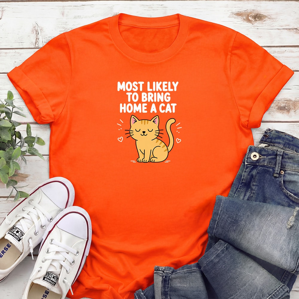 Most Likely To Standard Tee Orange