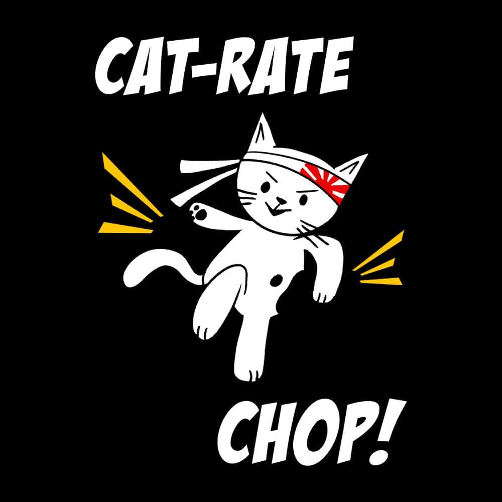 Cat-Rate Chop Standard Tee Black - Image 2