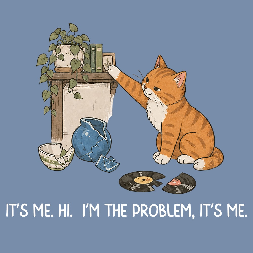 Comfort Colors It’s Me I’m The Problem Premium Sweatshirt - Blue Jean - Image 2