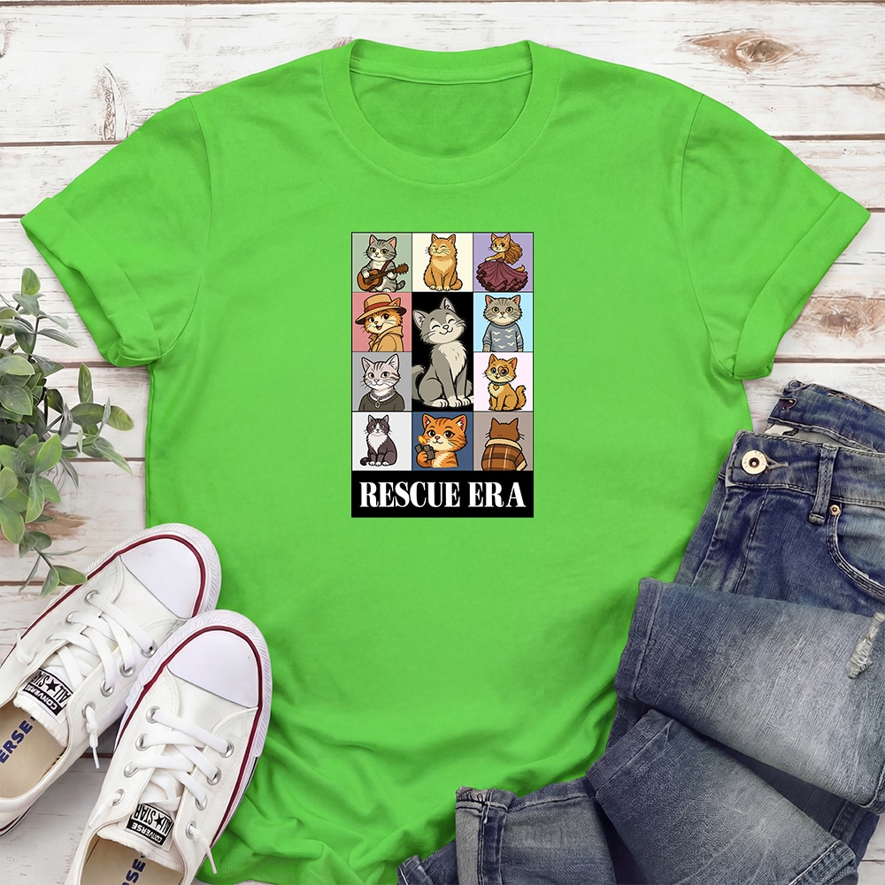 Rescue Era Standard Tee Electric Green