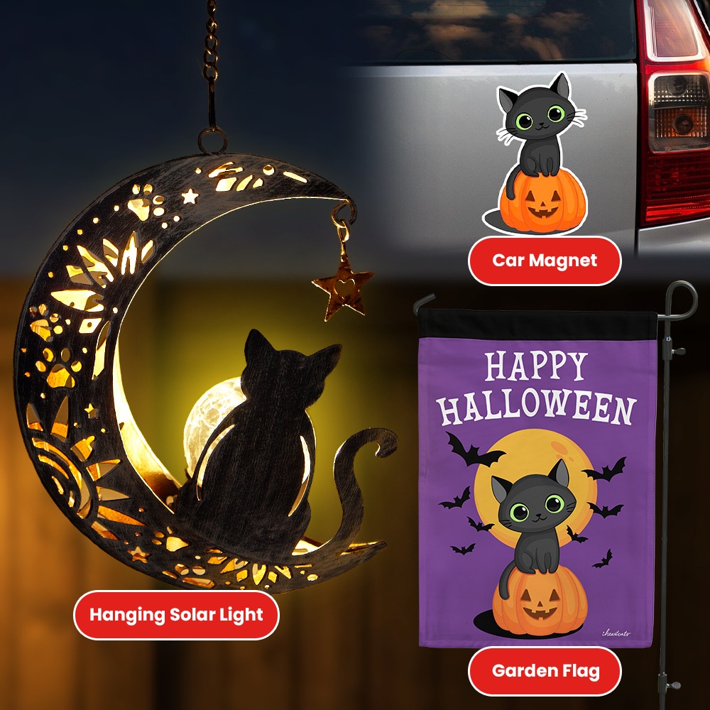 FREE Halloween Flag & Magnet with Purchase of I Love You To The Moon & Back Solar Lantern