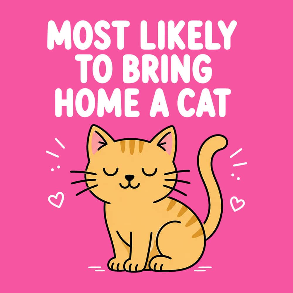 Most Likely To Standard Tee Pink - Image 2
