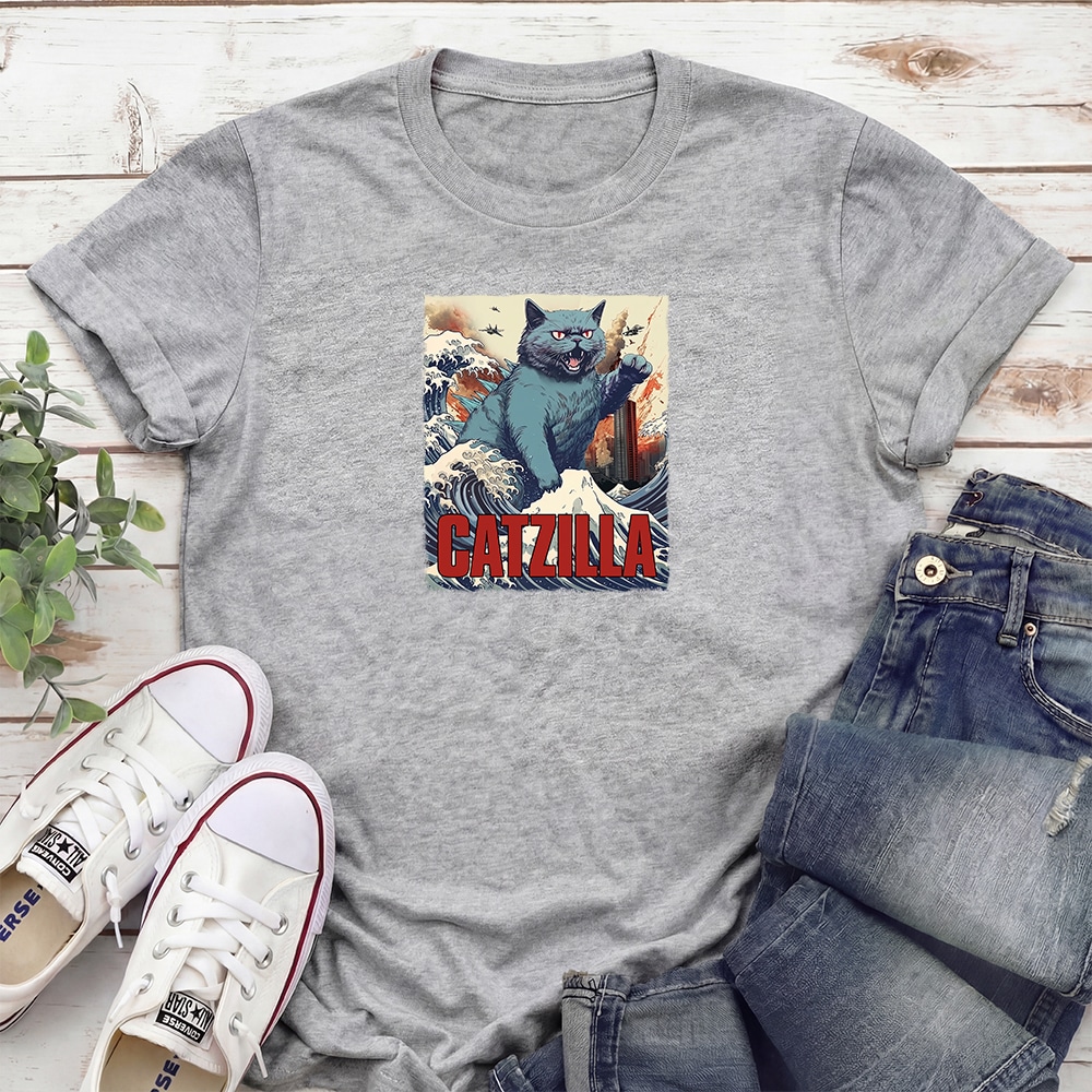 Catzilla Standard Tee Heather Grey