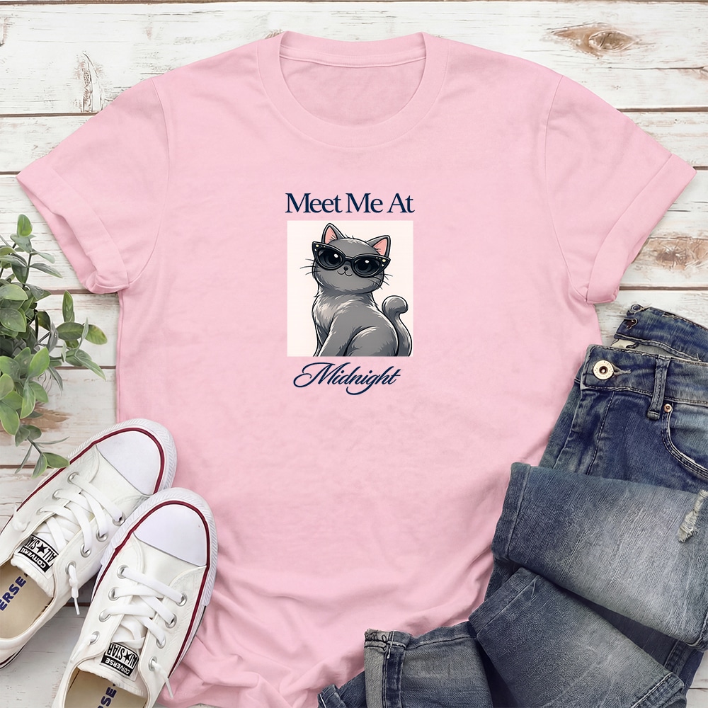 Meet Me At Midnight Standard Tee Light Pink