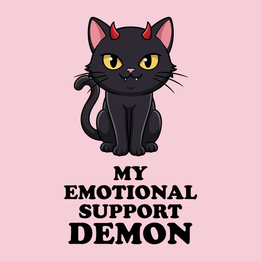 Emotional Support Human Standard Tee Light Pink - Image 2