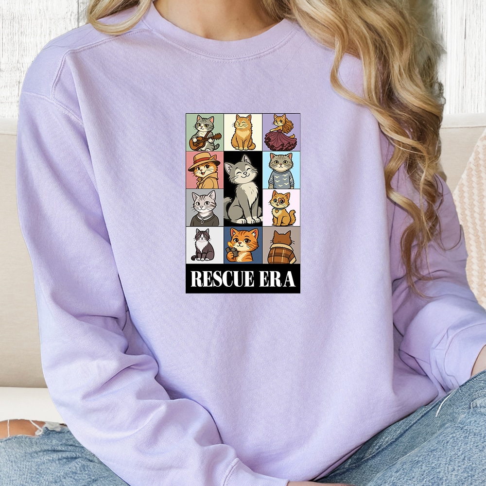 Comfort Colors Rescue Era Premium Sweatshirt - Orchid