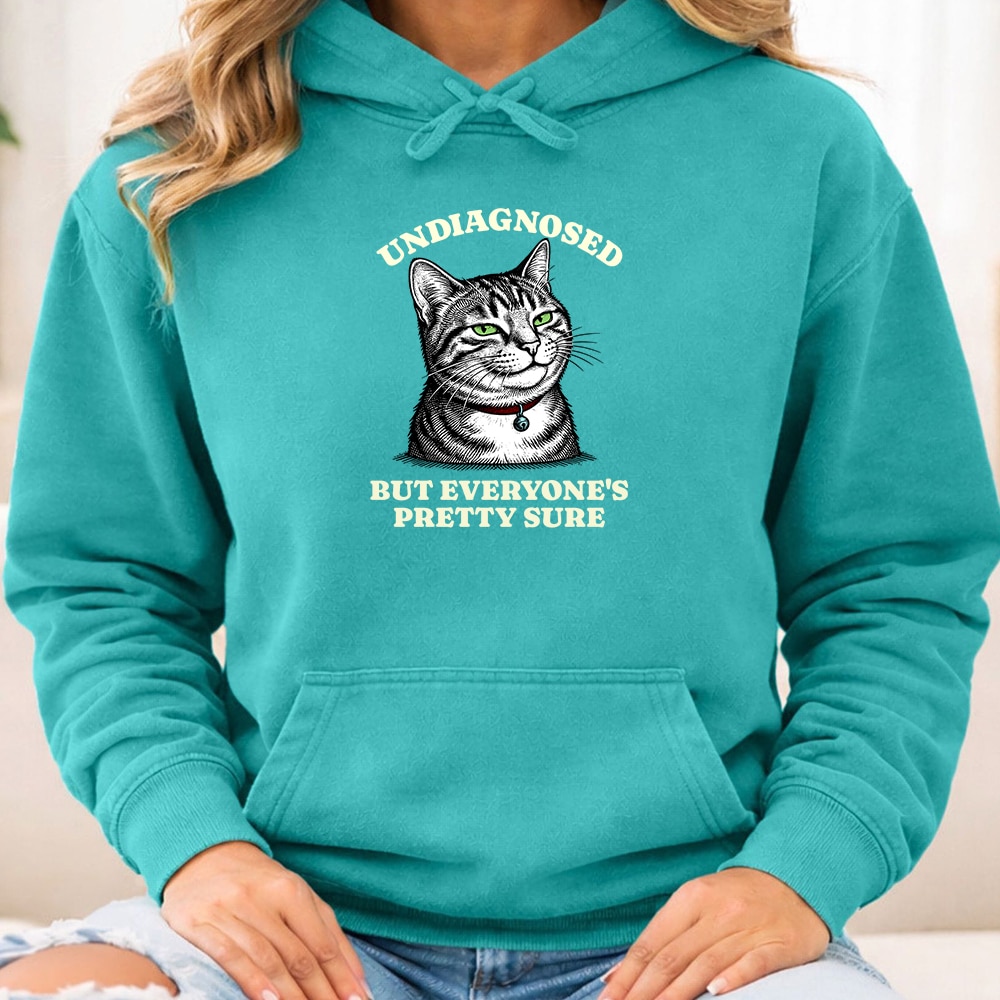 Comfort Colors Undiagnosed But Everyone’s Pretty Sure Premium Hoodie - Seafoam