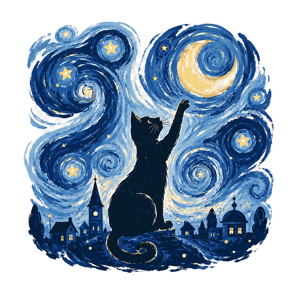 Comfort Colors Moonlit Whiskers Premium Sweatshirt - White - Image 2