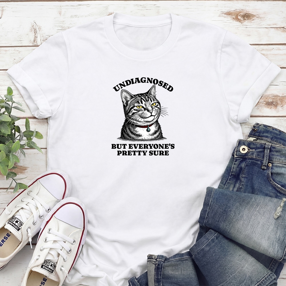 Undiagnosed But Everyone’s Pretty Sure Standard Tee White