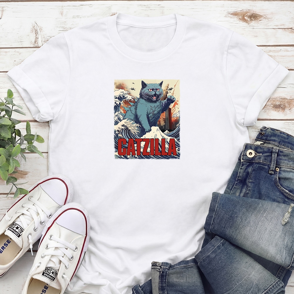 Catzilla Standard Tee White