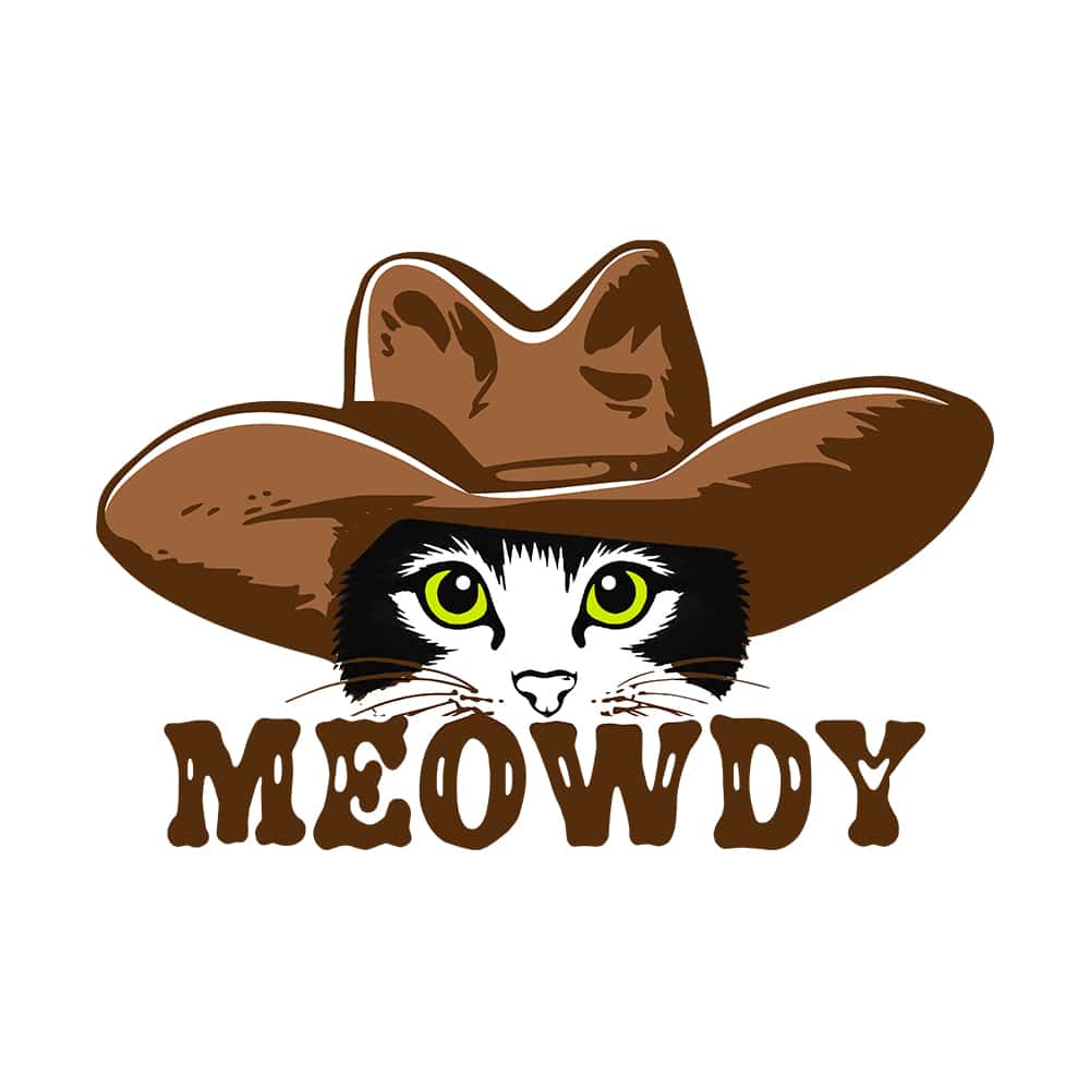 Meowdy Standard Tee White - Image 2
