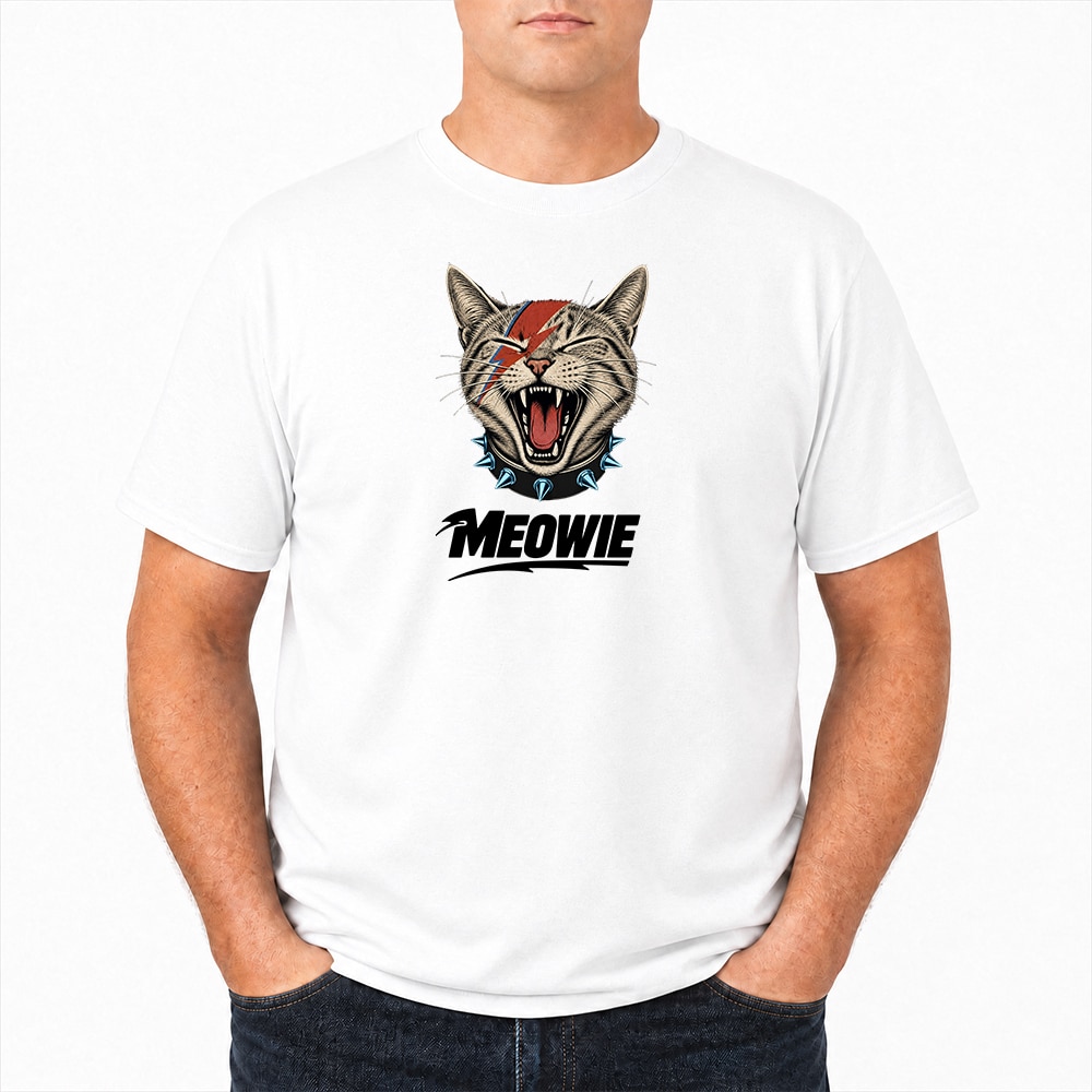 Meowie Cat Standard Tee White