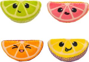 Catstages Dental Fruit Wedges Cat Plush Toy with Catnip,