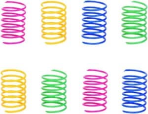 ISMARTEN Cat Spring Toy (60 Pack), Cat Kittens Toys Plastic