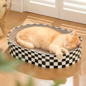 Conlun Oval Cat Scratcher Bed | Scratching Bowl