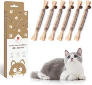 Potaroma 6 Pcs Natural Silvervine Sticks Cat Toys