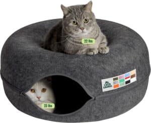 Peekaboo Cat Cave Donut for Multiple & Large Cats