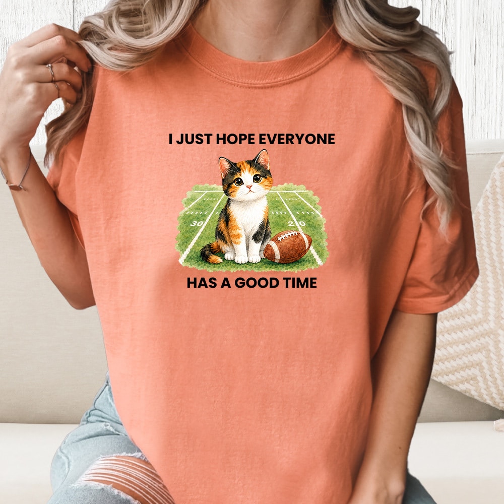 Comfort Colors I Just Hope Everyone Has A Good Time Vintage Washed Tee - Terracotta