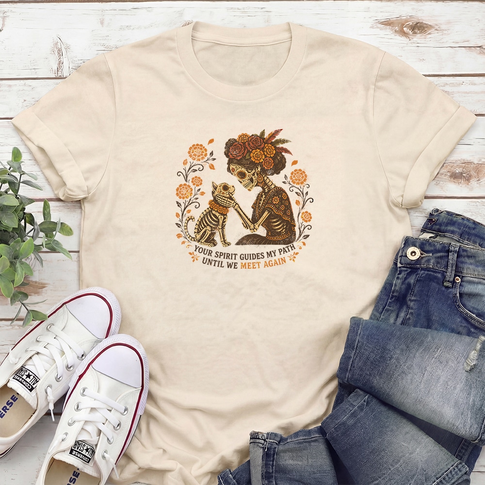 Día de los Muertos Until We Meet Again Standard Tee Tan