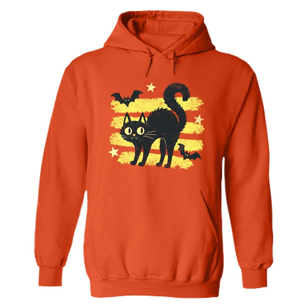 Bewitched Kitty Hoodie Orange