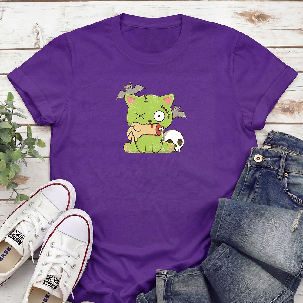 Zombie Kitty Standard Tee Purple