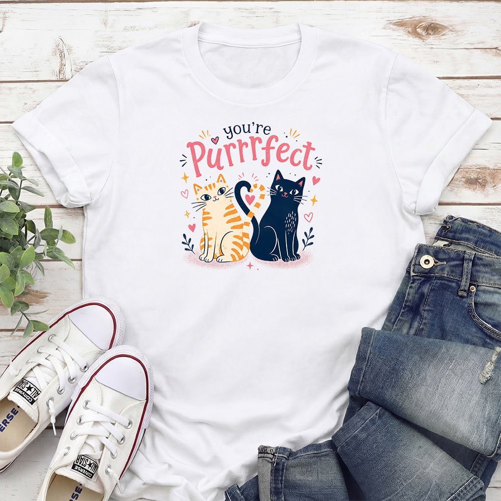You’re Purrrfect Standard Tee White