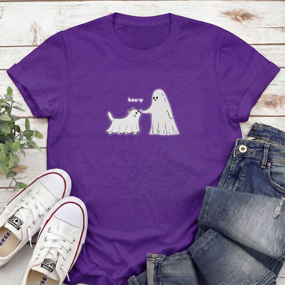 Ghost Boo-p Standard Tee Purple