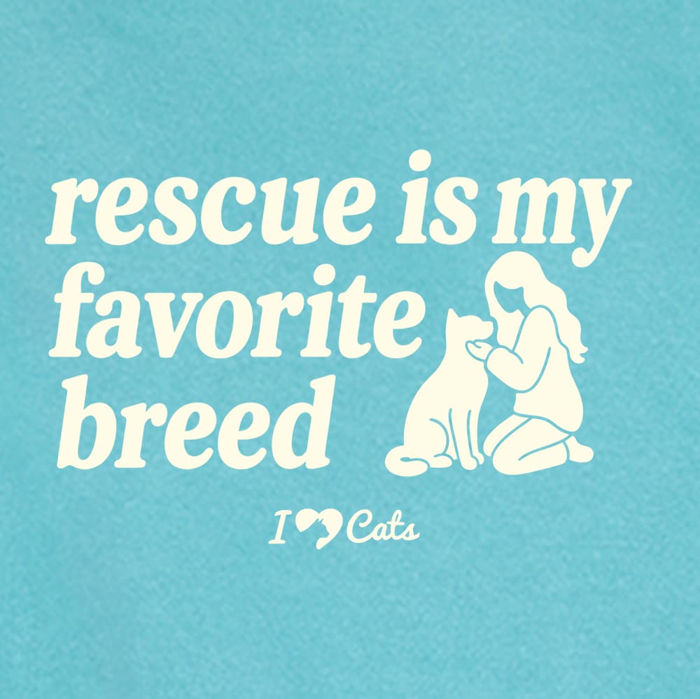 Comfort Colors Rescue Is My Favorite iHeartCats Premium Sweatshirt - Seafoam - Image 3
