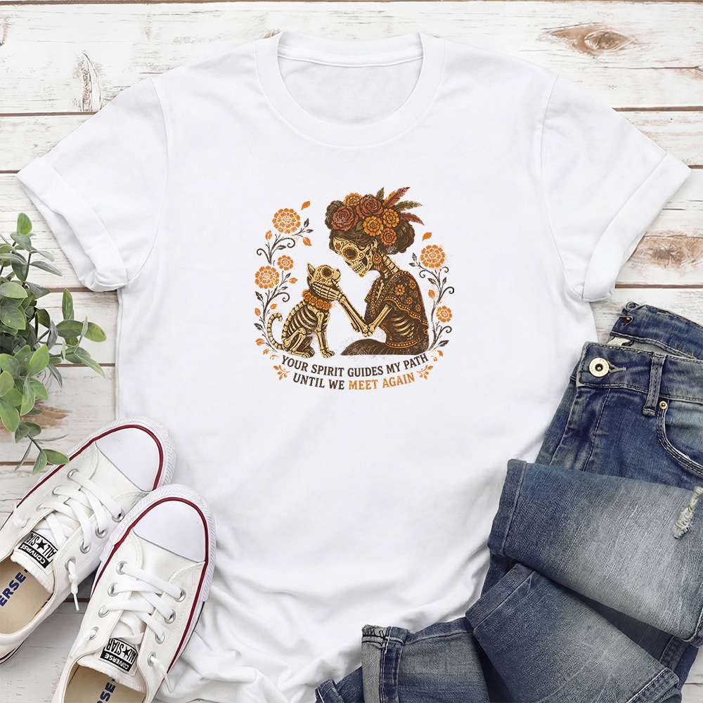 Día de los Muertos Until We Meet Again Standard Tee White