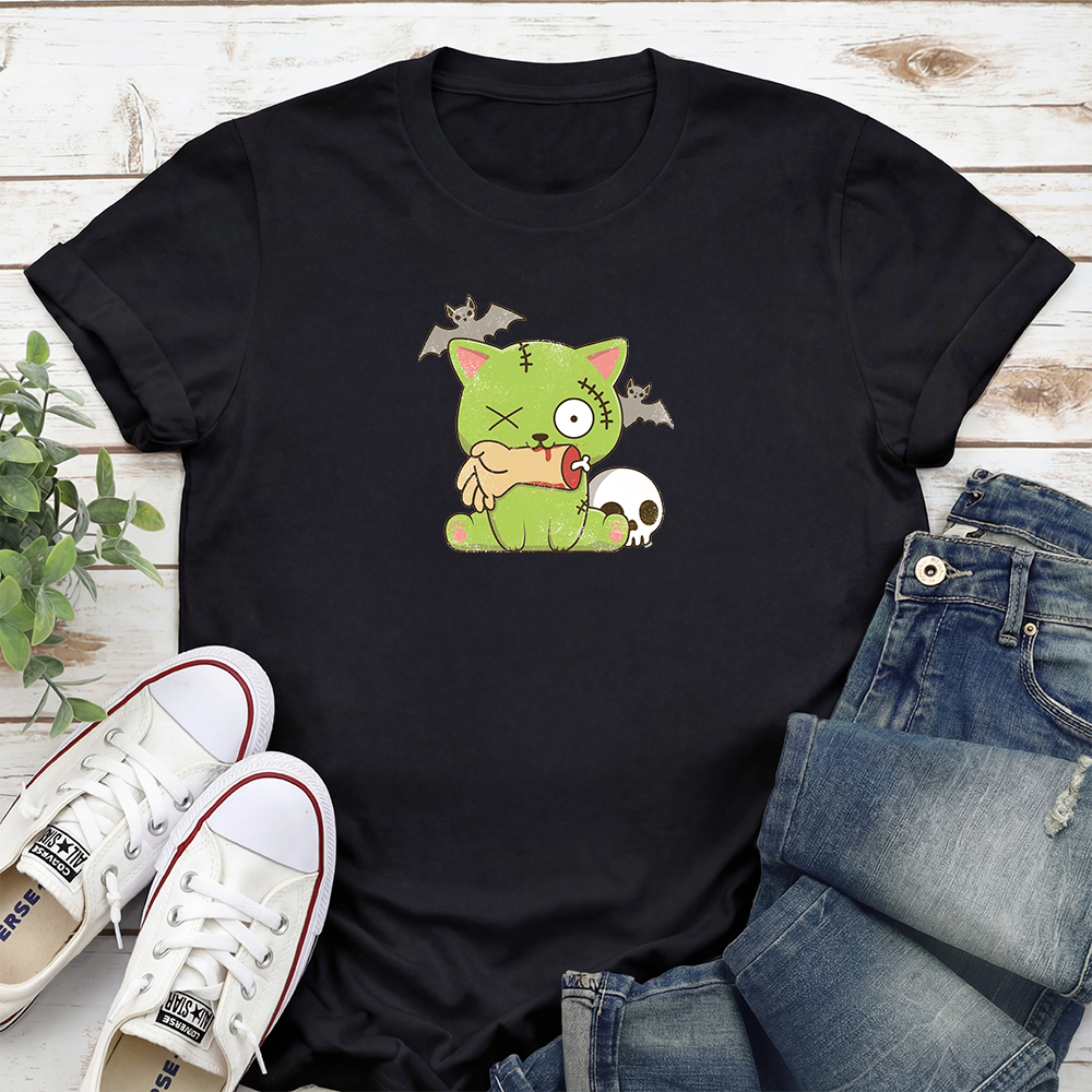 Zombie Kitty Standard Tee Black