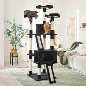 Frisco 72-in Faux Fur Cat Tree & Condo