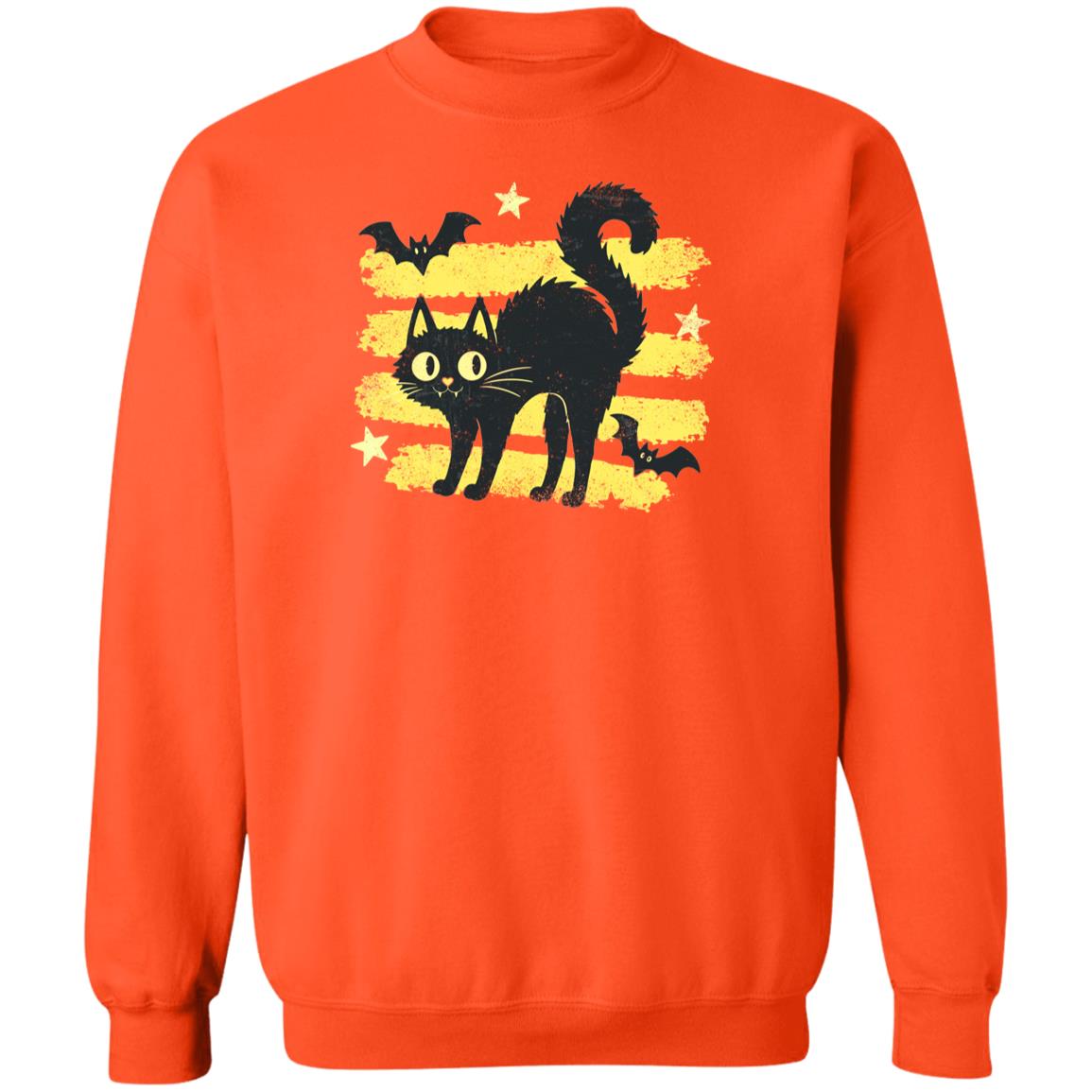 Bewitched Kitty Sweatshirt Orange