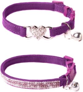 BoomBone Rhinestone Cat Breakaway Collar Pack