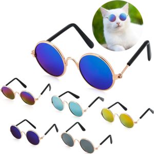 Frienda 6 Pcs Cat Sunglasses Pet Glasses