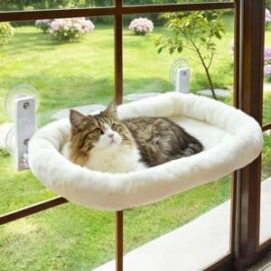 AMOSIJOY Cordless Cat Window Perch