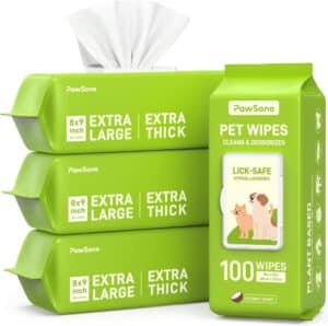 PawSono Hypoallergenic Pet Wipes for Dogs