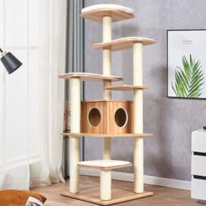  Tangkula 69 Inch Wooden Tall Cat Tree
