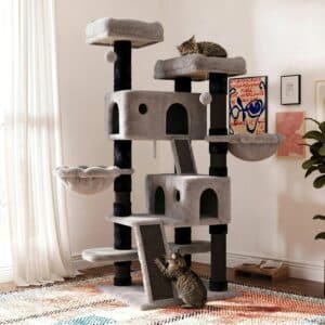 SHA CERLIN 65in Larger Cat Tree Tower Condo